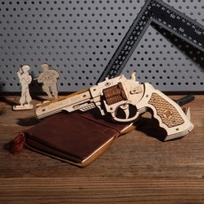 HANDS CRAFT DIY 3D PUZZLE: CORSAC M60 RUBBER BAND GUN