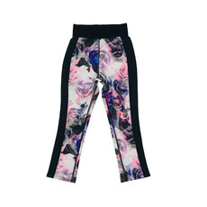 DANSHUZ ROSE PRINT LEGGING- BLACK