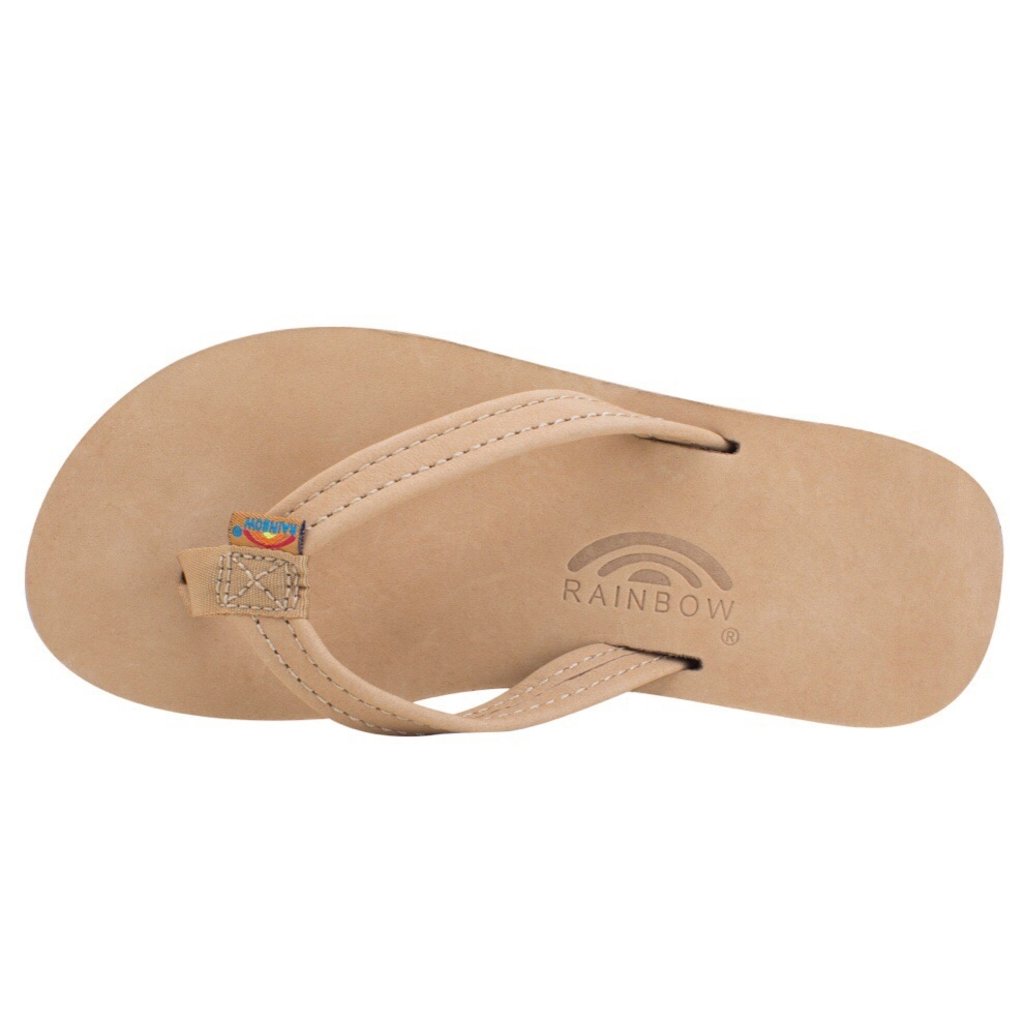 RAINBOW SANDALS KIDS SINGLE LAYER LEATHER NARROW