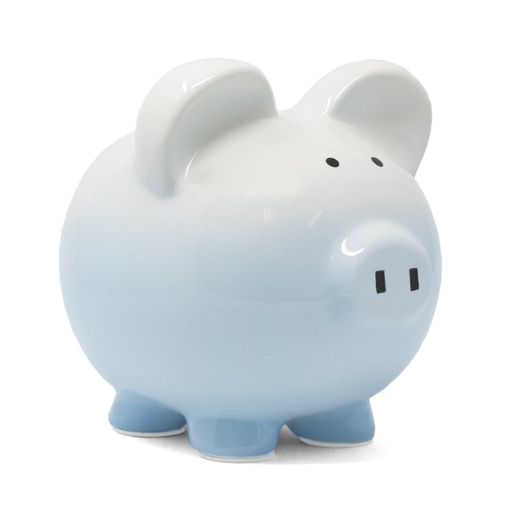 CHILD TO CHERISH BLUE OMBRE PIGGY BANK