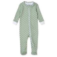Lila + Hayes PARKER ZIPPER PAJAMA - FOOTBALL