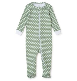 Lila + Hayes PARKER ZIPPER PAJAMA - FOOTBALL
