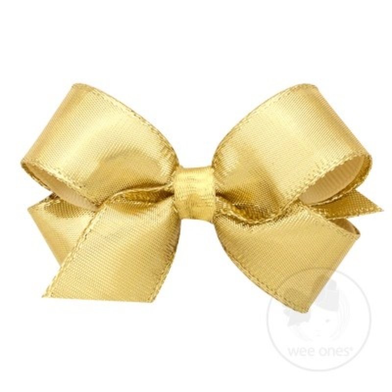 WEE ONES MED METALLIC LAME O/L BOW