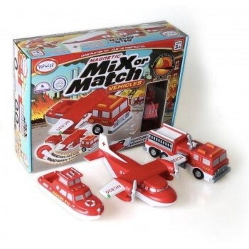 POPULAR PLAYTHINGS MIX OR MATCH VEHICLES FIRE & RESCUE