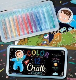 PIGGY STORY DRY ERASE TWISTABLE CHALK CRAYONS - SPACE