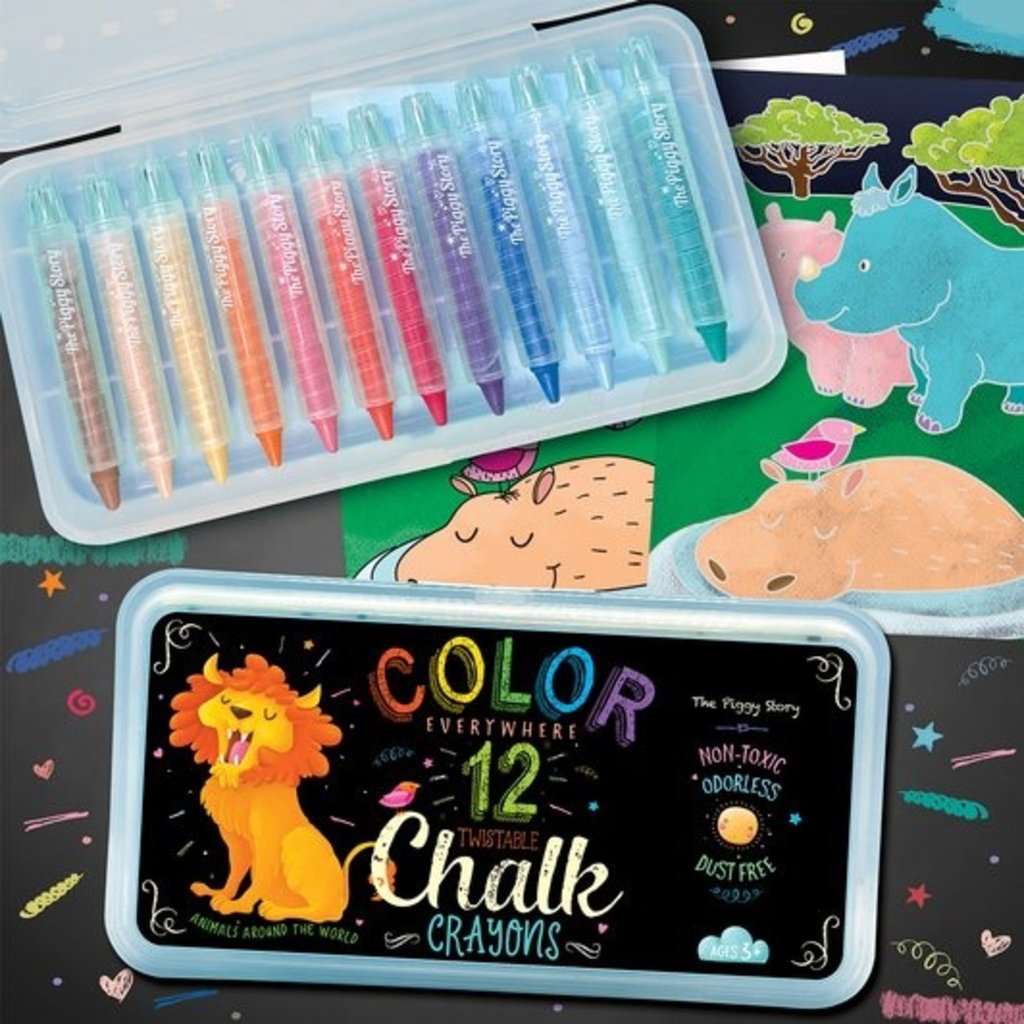 DRY ERASE TWISTABLE CHALK CRAYONS - ANIMALS - Beyond The Rainbow