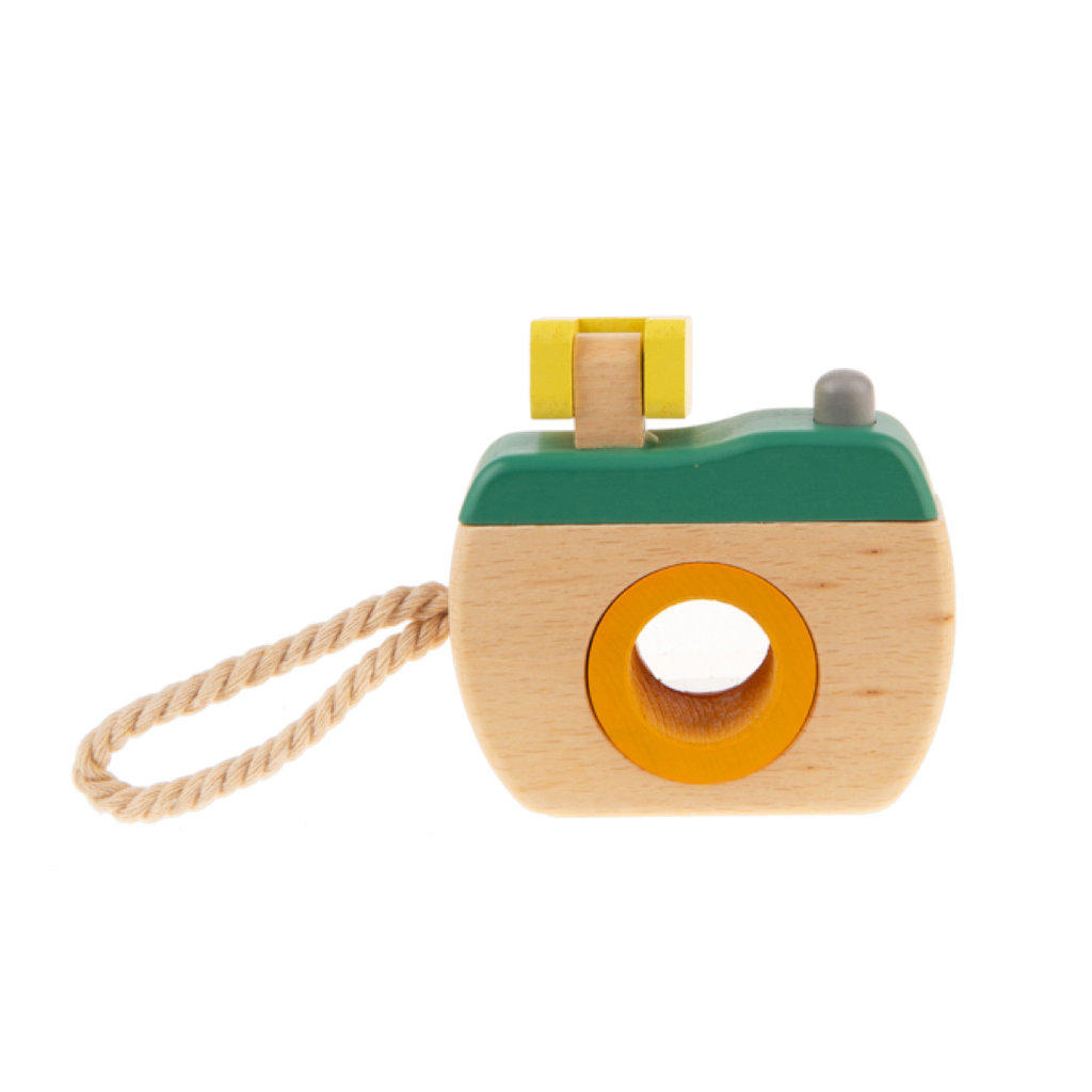 Ganz 3.75IN RETRO BABY CAMERA - WOOD