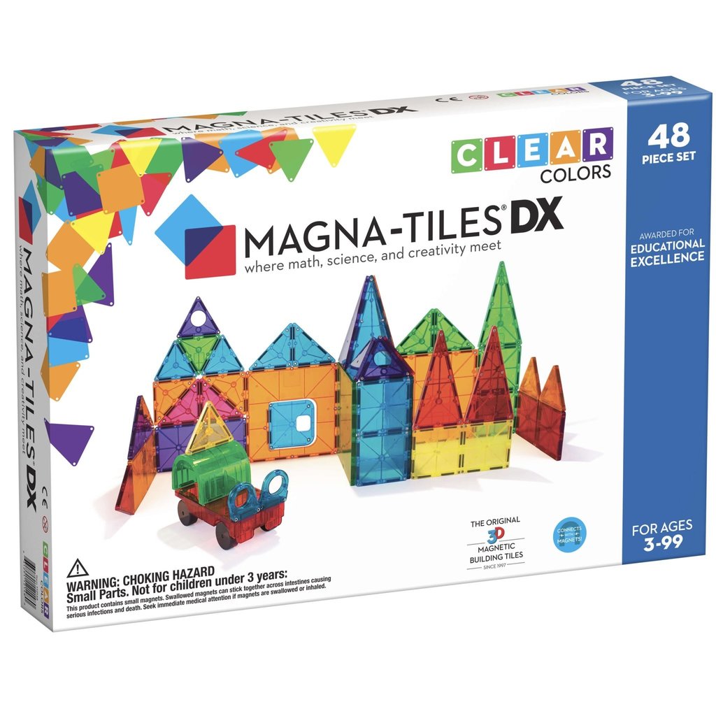 MAGNATILES MAGNA-TILES CLEAR COLORS DX 48PC