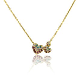 LMTS CLASSIC HEART NECKLACE - MULTI