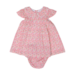 THE OAKS APPAREL COMPANY DEANNA PINK FLORAL BLOOMER SET