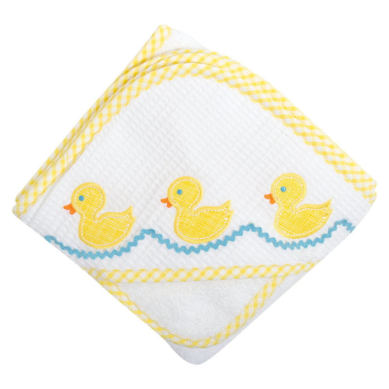 HOODED TOWEL - YELLOW DUCK