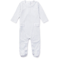 Lila + Hayes PRESTON BOYS' PIMA COTTON ROMPER - SPRINGTIME STRIPE