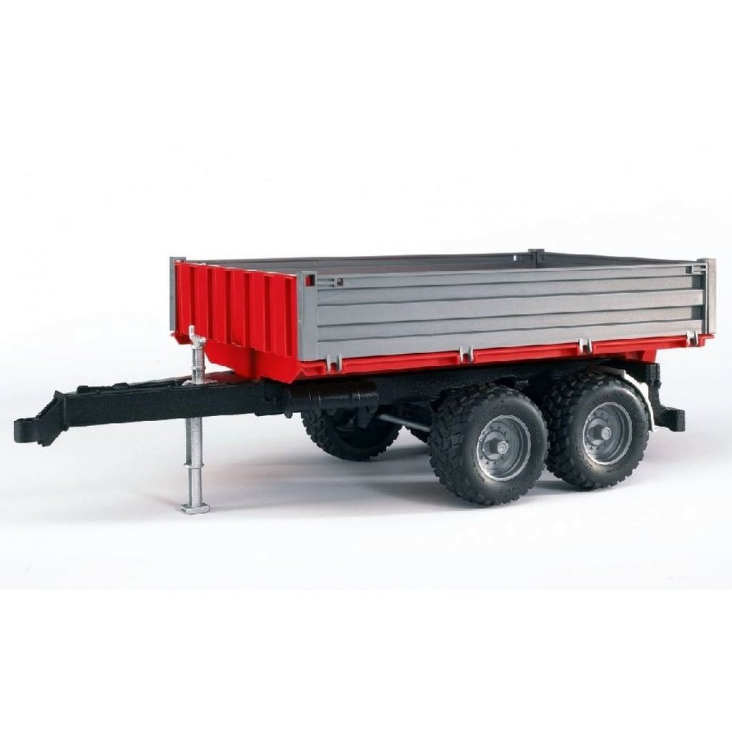 BRUDER TIPPING TRAILER WITH GREY SIDES