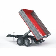 BRUDER TIPPING TRAILER WITH GREY SIDES