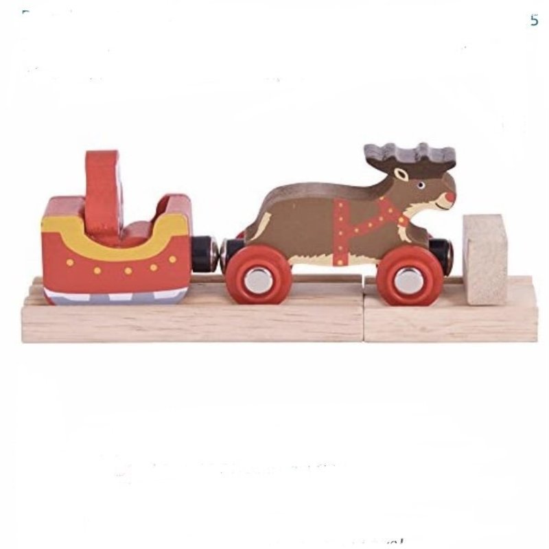 BIG JIGS SANTA SLEIGH WITH REINDEER