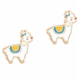 GIRL NATION GLAMA LLAMA CUTIE STUD EARRINGS