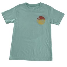 WES AND WILLY F/B WOODY SUNSET SS TEE - SEA GLASS
