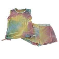 CELINE TIE DYE PULL TOP AND DELILAH SHORTS