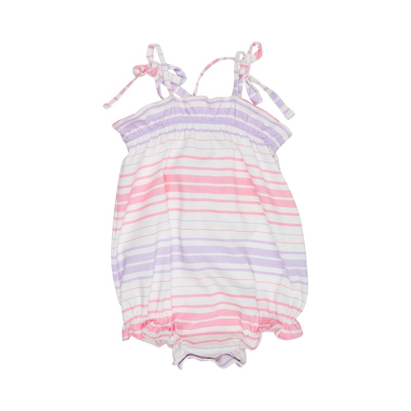 Rosey Romper Bridgetown Harbour Hand Block/Winter Park Pink | Beaufort Bonnet main image 1