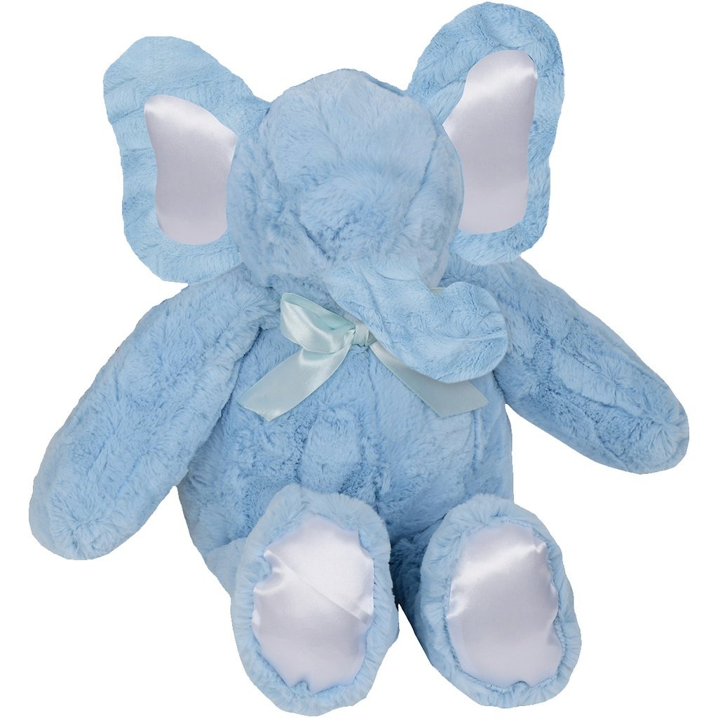 LITTLE SCOOPS BLUE FURRY ELEPHANT PLUSH