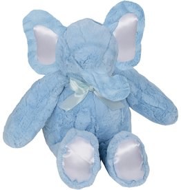 LITTLE SCOOPS BLUE FURRY ELEPHANT PLUSH