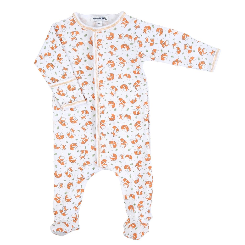 MAGNOLIA BABY BABY FOX PRINTED FOOTIE - OR