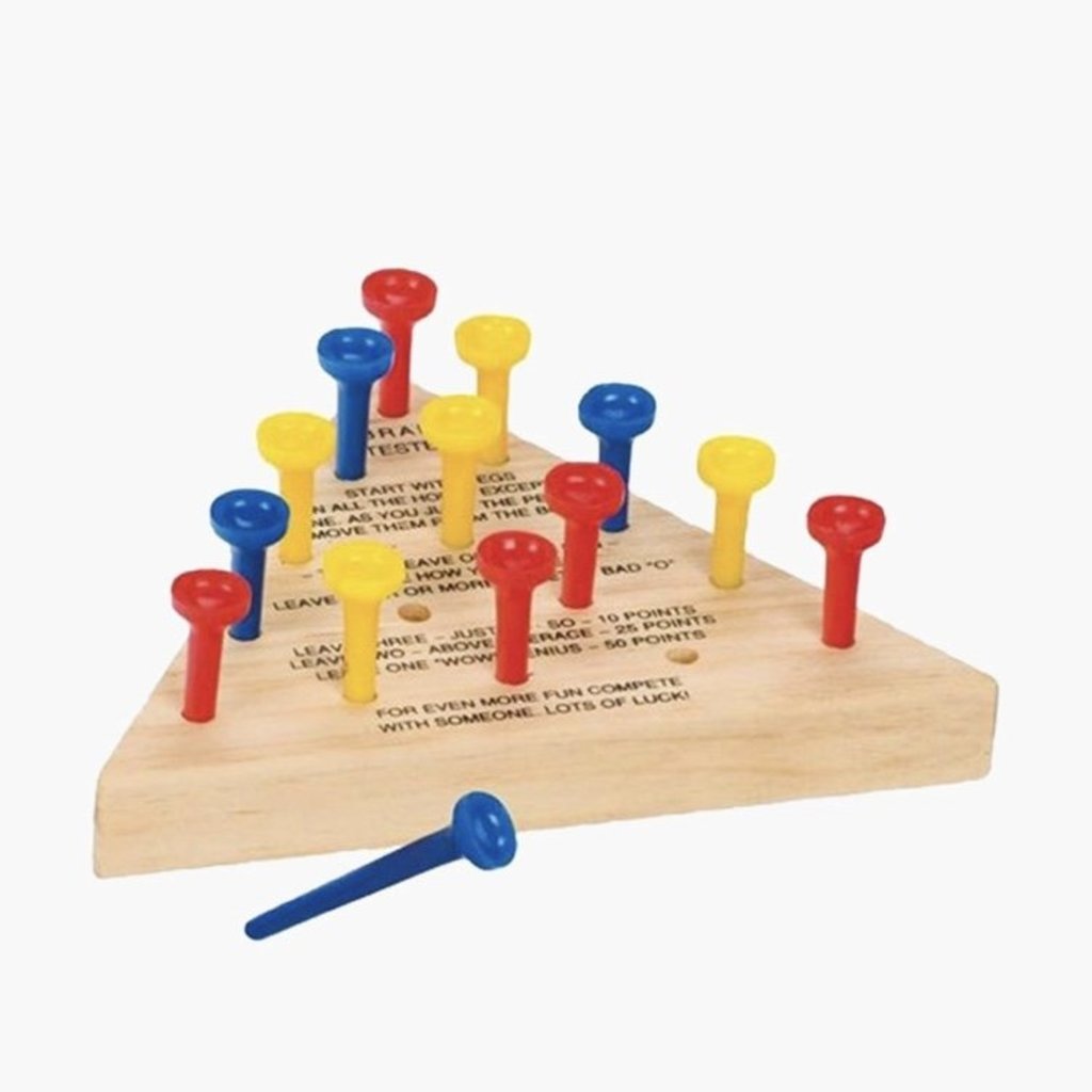 Hand Made Colorful Wood Peg Game from Thailand 'Code Breaker