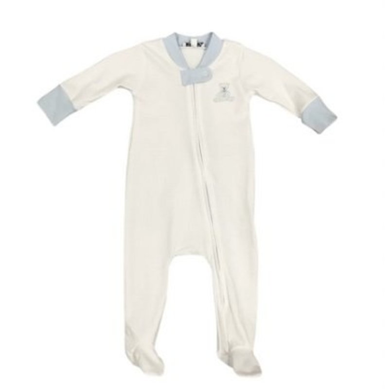 MAGNOLIA BABY LIL TEDDIES EMB ZIPPED FOOTIE - LB