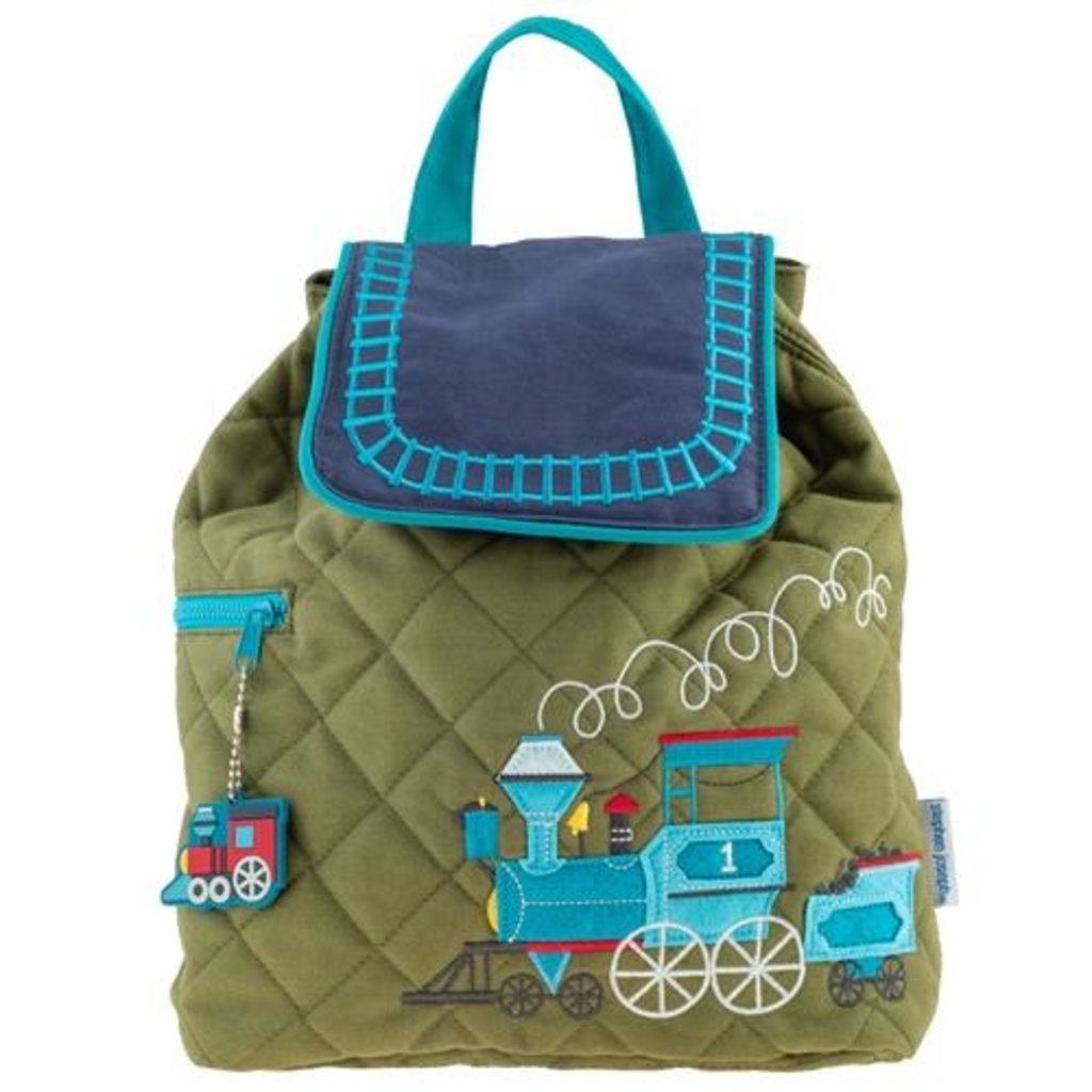 STEPHEN JOSEPH QUILTED BACKPACK - TRAIN