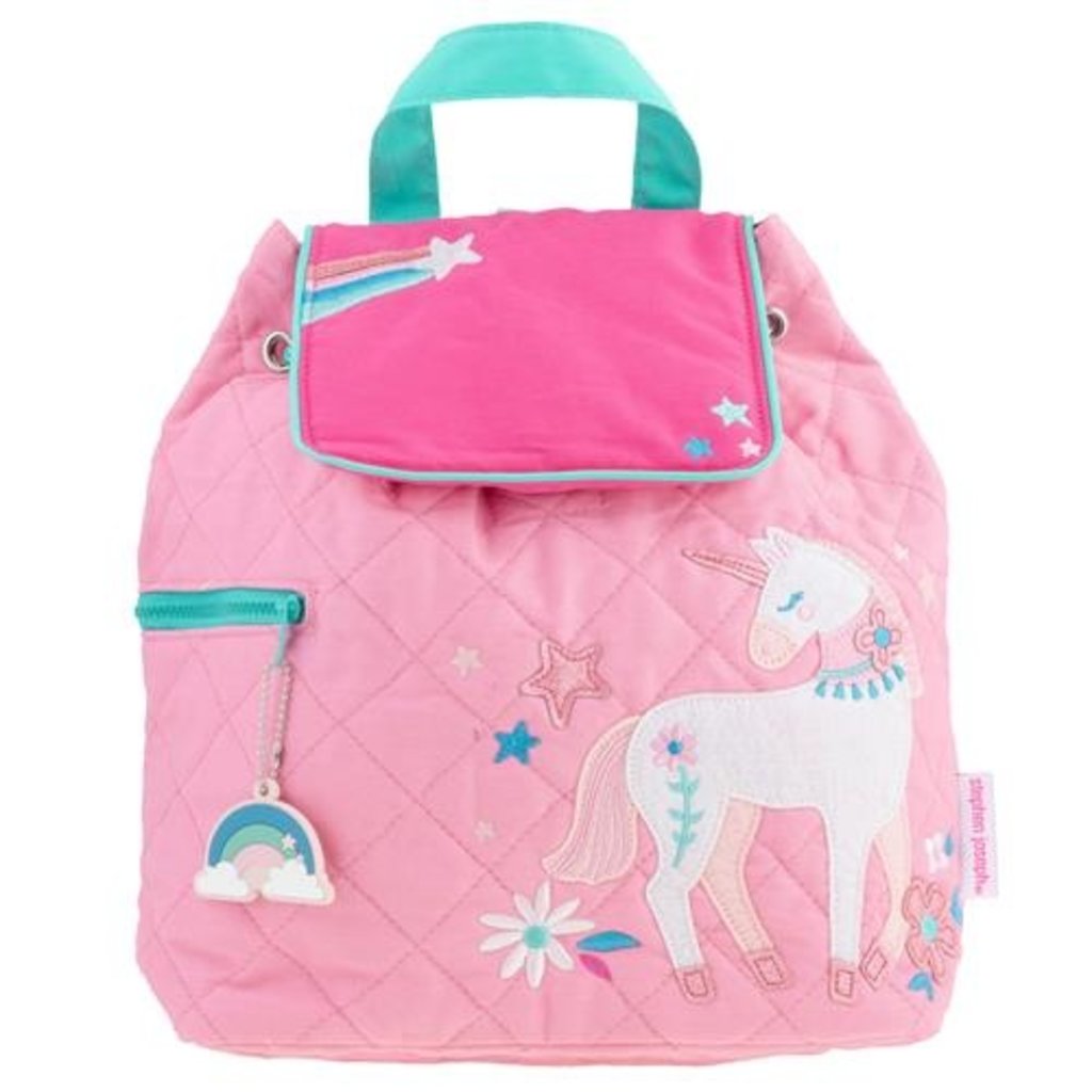 STEPHEN JOSEPH QUILTED BACKPACK - PINK UNICORN