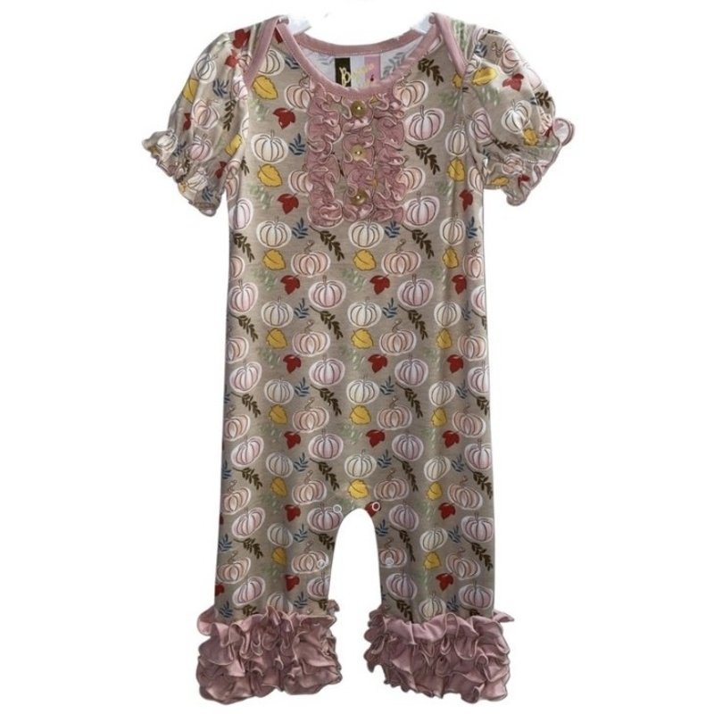 BANANA SPLIT DAYS OF FALL ROUCHED ROMPER