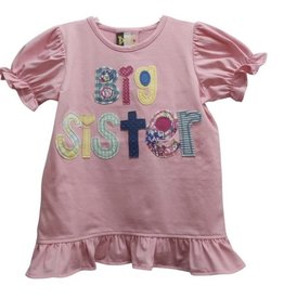 BANANA SPLIT BIG SISTER APPLIQUE T-SHIRT