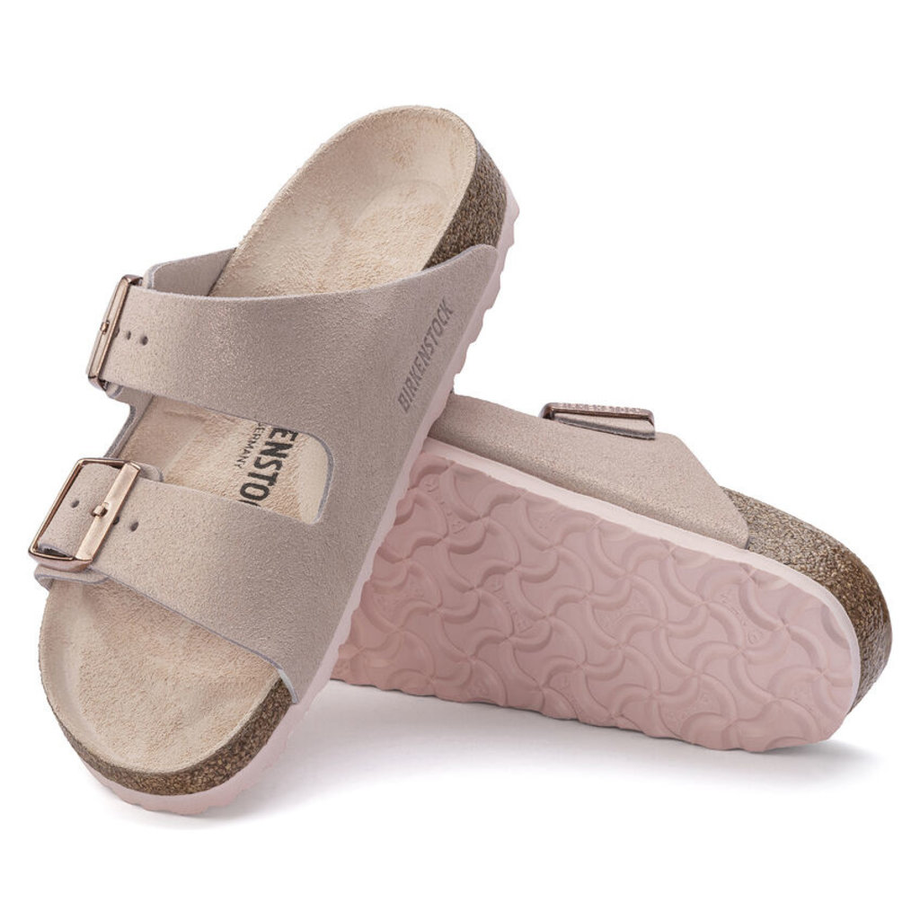 birkenstock ARIZONA SHIMMER SUEDE - LT. ROSE