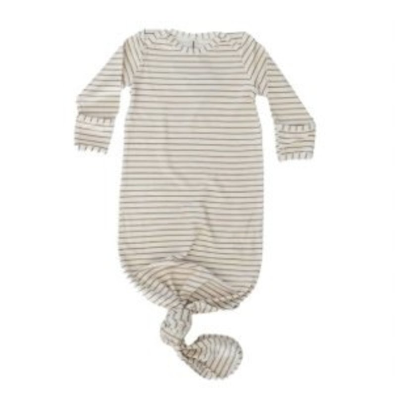 BABYSPROUTS KNOTTED SLEEPER - BUTTERSCOTCH STRIPE