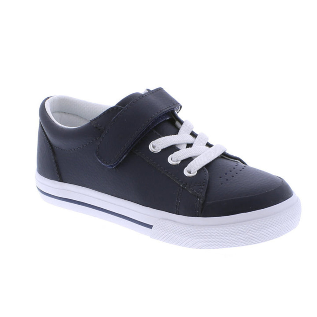 FOOTMATES REESE - NAVY LEATHER