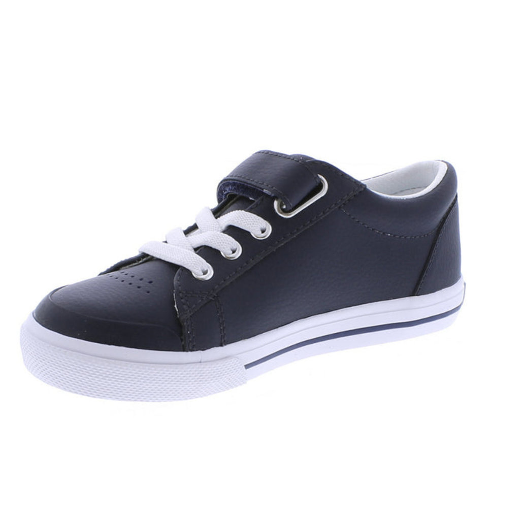 FOOTMATES REESE - NAVY LEATHER