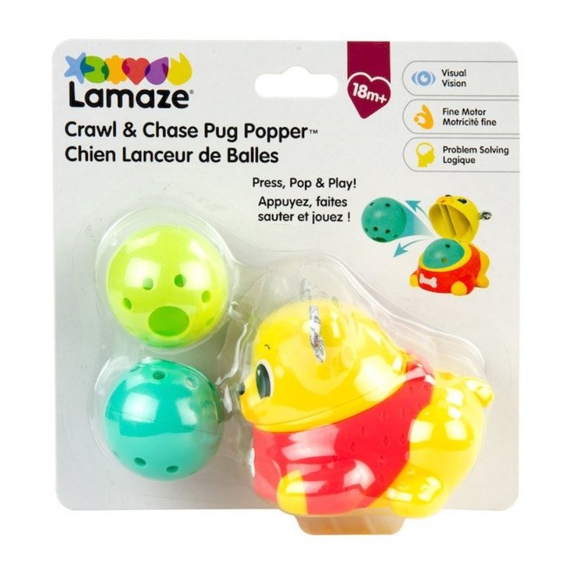 LAMAZE CRAWL & CHASE PUG POPPER