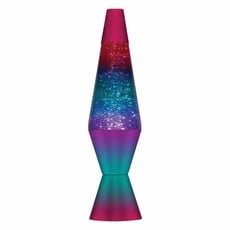 SCHYLLING 14.5"LAVA LAMP BERRY - RAINBOW/GLITTER/TRICOLOR