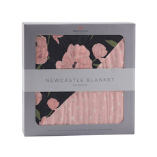 NEWCASTLE CLASSICS LLC BLANKET - PEONIES & PEARL POLKA DOT