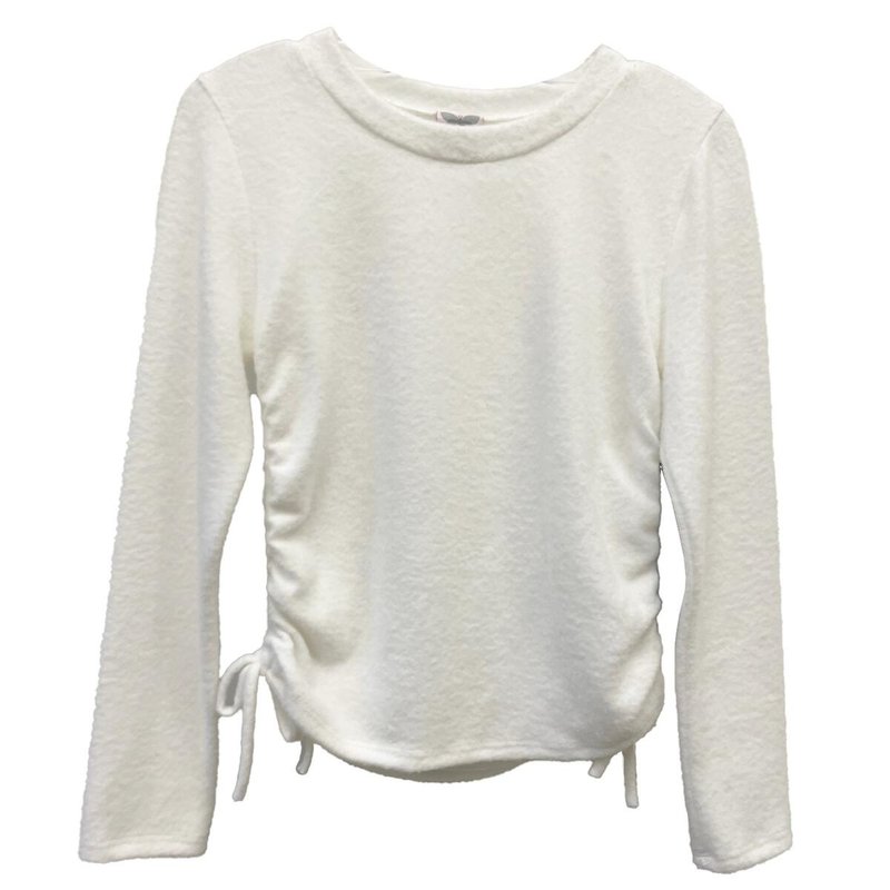 FOR ALL SEASONS TWO SIDE ROUCHED LS TOP - SIL