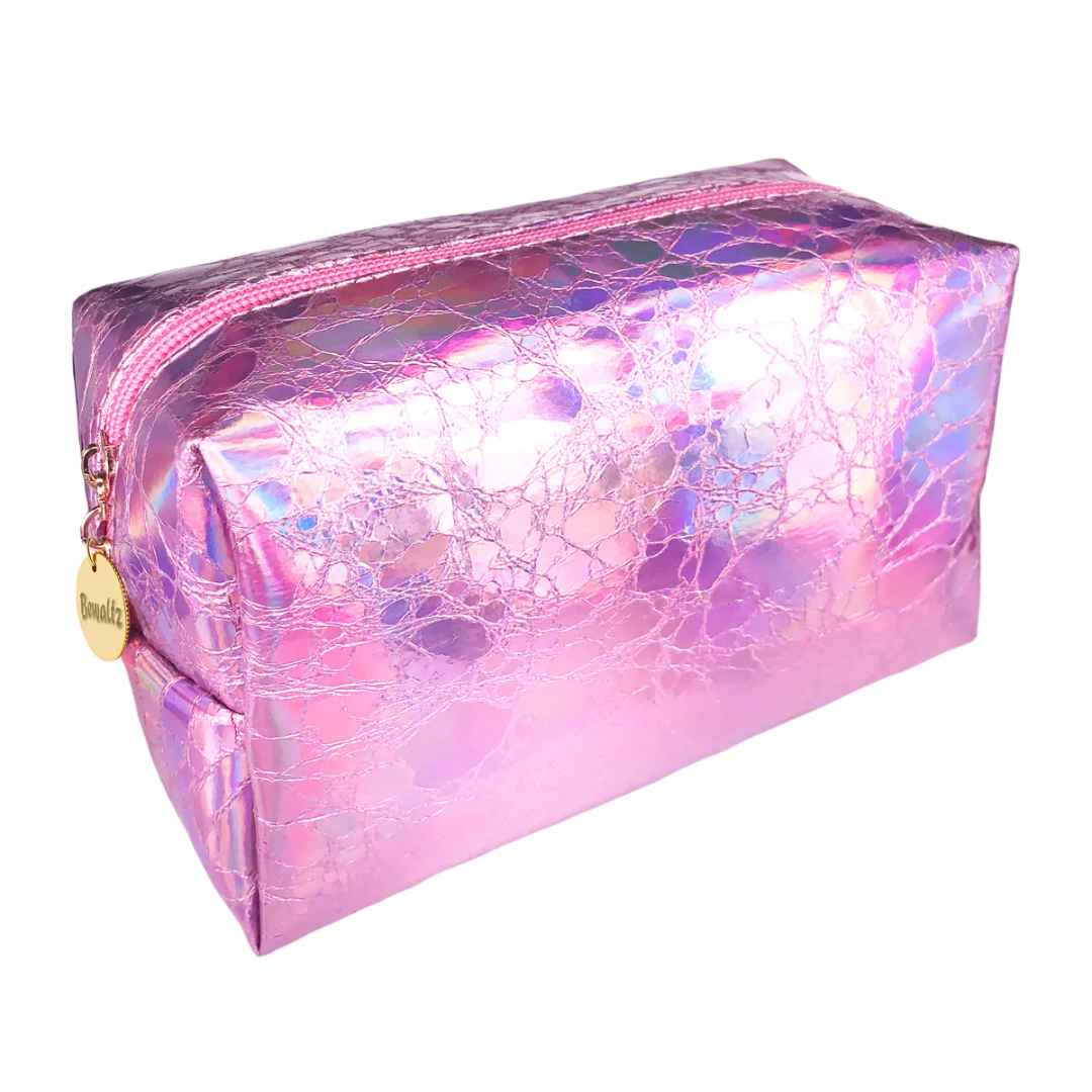 Rectangular Makeup Bag in Pink