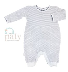 PATY LS ROMPER  WITH KEY-HOLE BACK