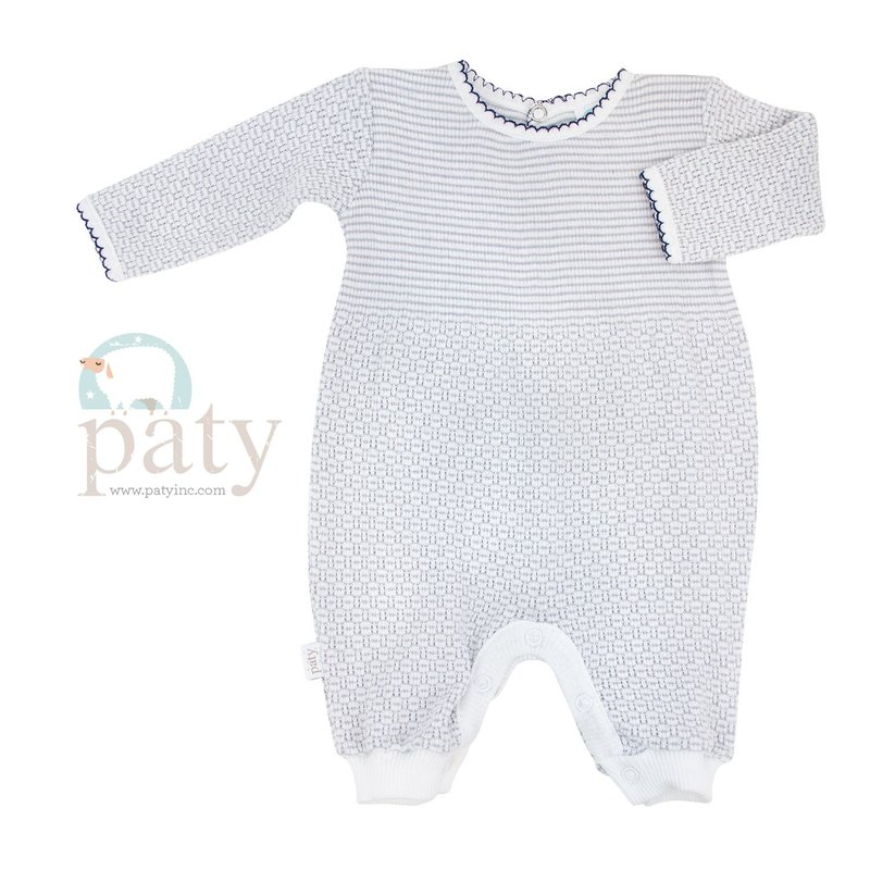 PATY LS ROMPER  WITH KEY-HOLE BACK