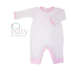 PATY LS PINSTRIPE ROMPER