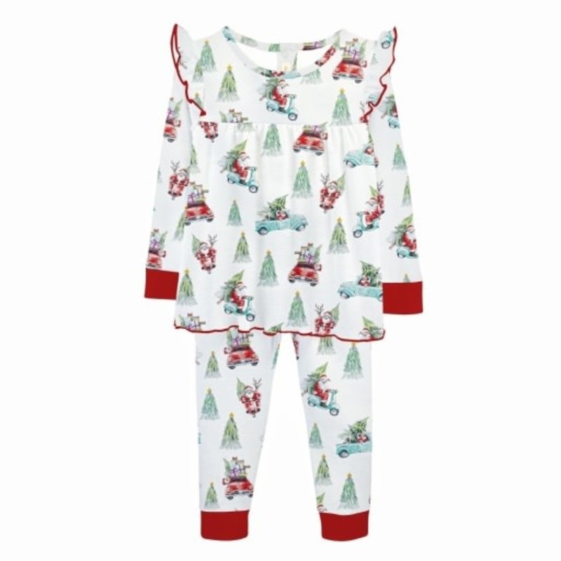 BABY CLUB CHIC santa is here kid set with ruffle