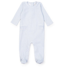 Lila + Hayes PRESTON ROMPER - DOT N DASH BLUE