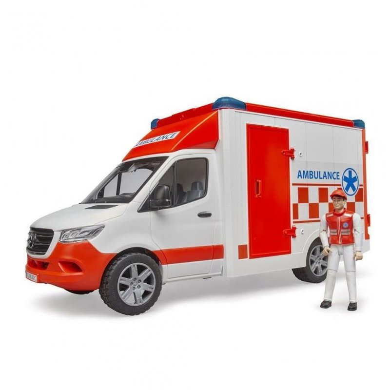 BRUDER MB SPRINTER AMBULANCE WITH DRIVER