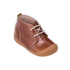 ELEPHANTITO BOOTIE WITH LACES - BROWN