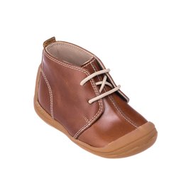 ELEPHANTITO BOOTIE WITH LACES - BROWN