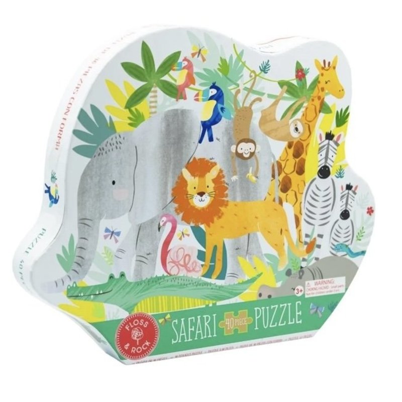 Floss & Rock JIGSAW 40PC JUNGLE